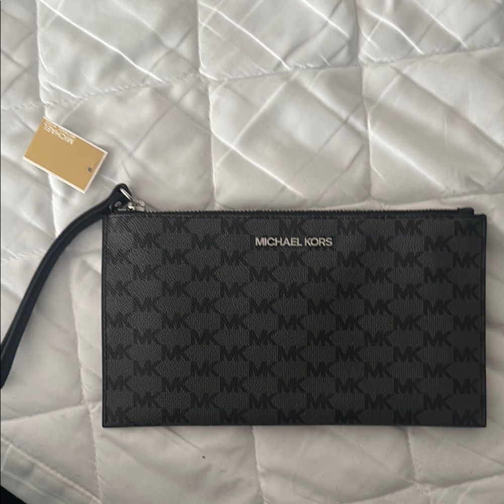 Michael Kors Black Wristlet Clutch